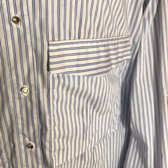 “ZARA BASIC” Classic Pinstripe Ladies Blouse . - Picture 5 of 12
